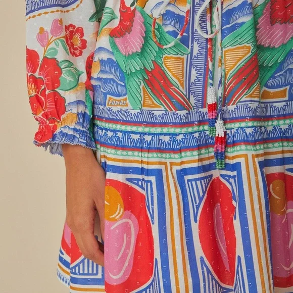 FARM Rio Multicolor Tropical Print Dress - Picture 6 of 9